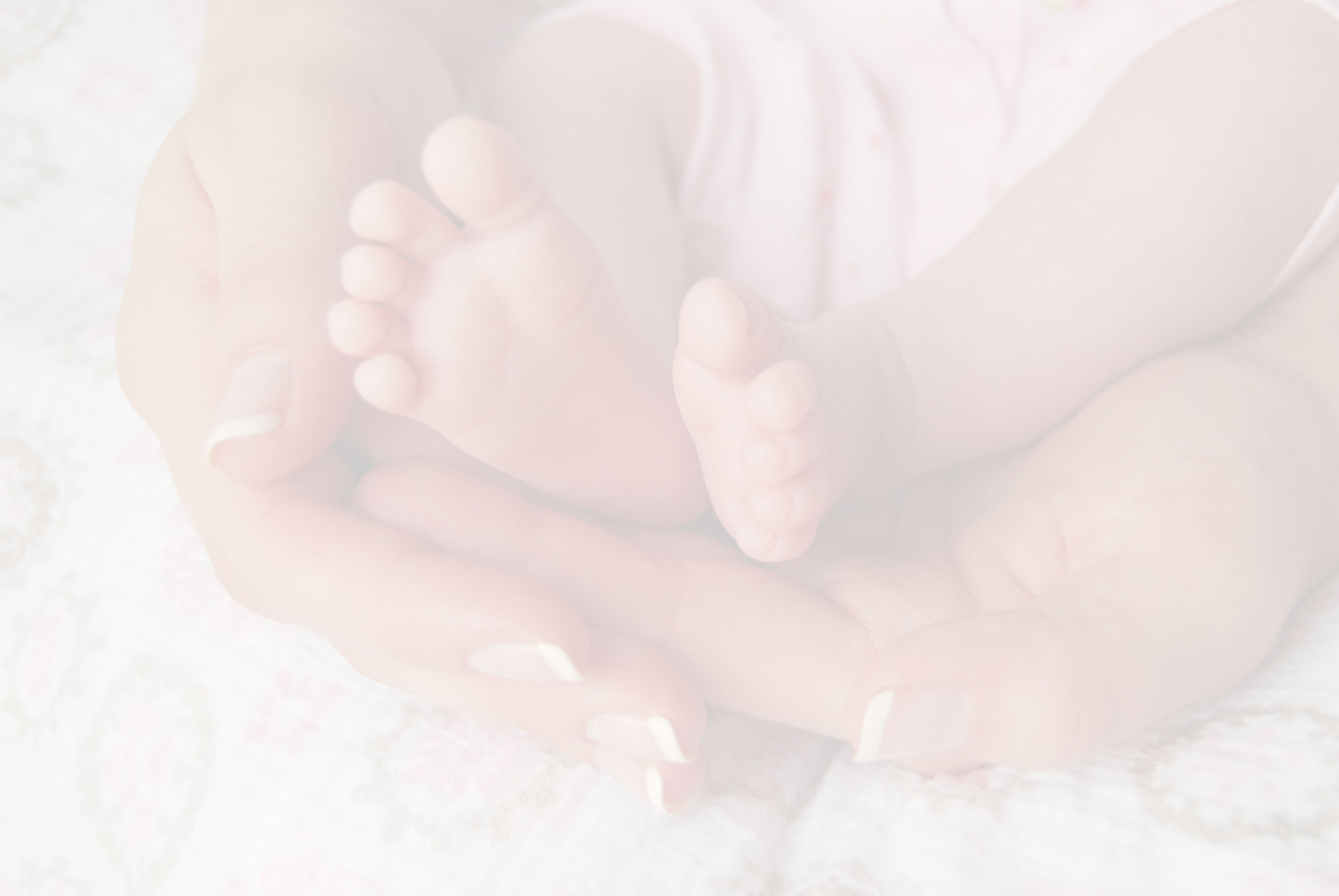 Faded photo of infant feet for AMS